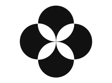 Interlocking Circles and Flower Logo Template