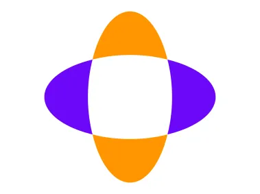 Intersecting Nested Ellipses Shape Logo Template