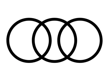 Intersecting Set of Three Circles Logo Template