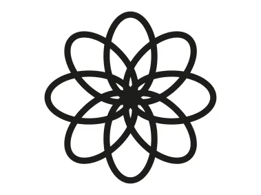 Interwoven Petal Geometry Logo Template