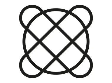 Interwoven Spheres Shape Logo Template