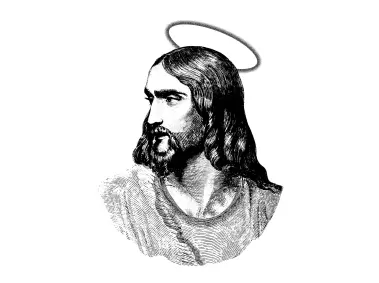 Jesus Vector Drawing Logo