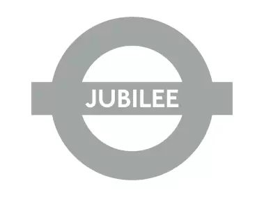 Jubilee Line Roundel With Text Logo
