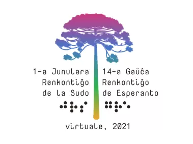 Junulara Renkontigo de la Sudo Virtuale 2021 Logo