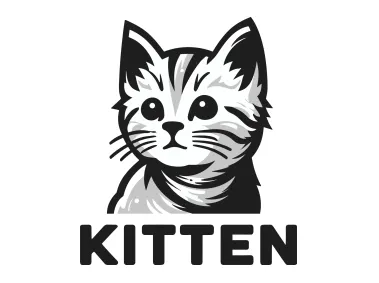 Kitten Logo Template