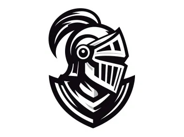 Knight Helmet Logo Template