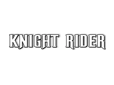 Knight Rider Letterform Logo