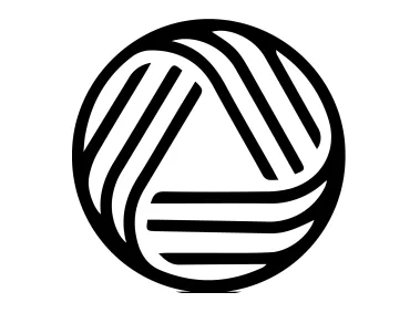 Knitting Ball Shape Logo Template