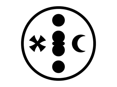 Kreuz Halbmond 2 Punkte Logo