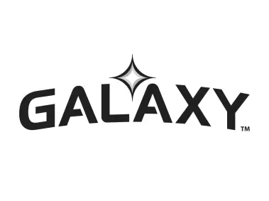 LA Galaxy Plain Black Logo