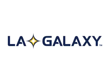 LA Galaxy Wordmark Colored Logo