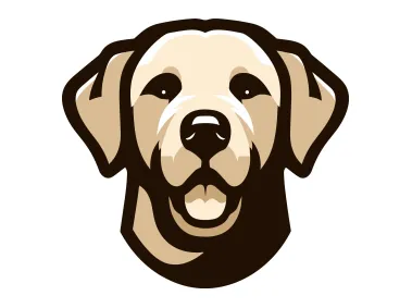 Labrador Dog Face Logo Template