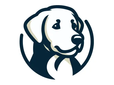 Labrador Head Logo Template