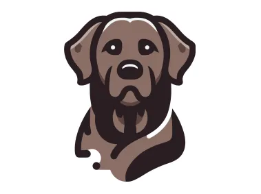 Labrador Silhouette Logo Template