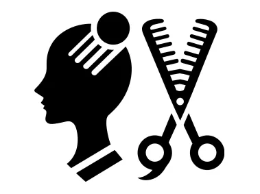 Ladies Hairdresser Logo Template