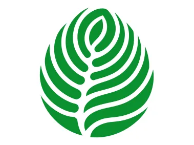 Leaf Formed Green Fingerprint Logo Template