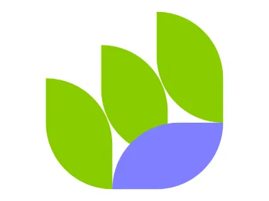 Leaf Style Abstract Geometric Shape Logo Template