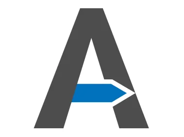 Letter A with Arrow Logo Template