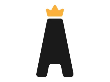 Letter A with Crown Logo Template
