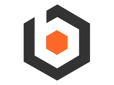 Letter B Shape in Hexagon Logo Template