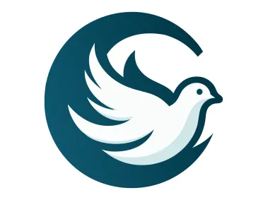 Letter C with Pigeon Design Logo Template