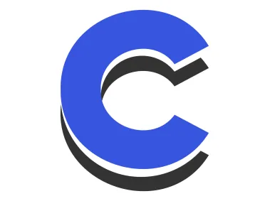 Letter C with Shadow Logo Template