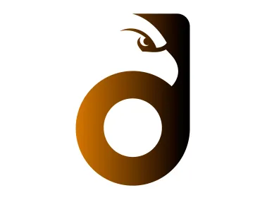 Letter D Eagle Head Logo Template