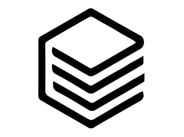 Letter E in Layer Shape Logo Template