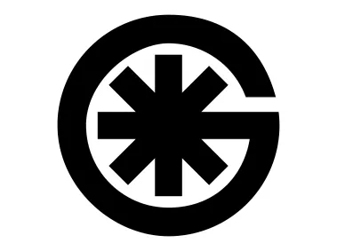 Letter G with Asteriks Star Logo Template