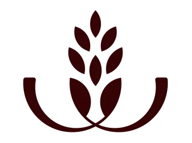 Letter W Wheat Shape Logo Template