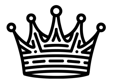Linear Crown Logo Template