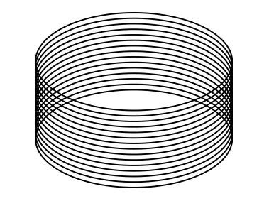 Linear Cylinder Shape Logo Template