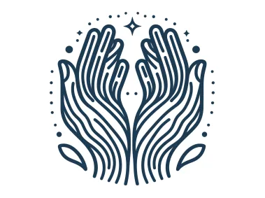 Linear Hands Logo Template