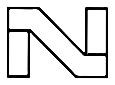 Linear Letter N Design Logo Template