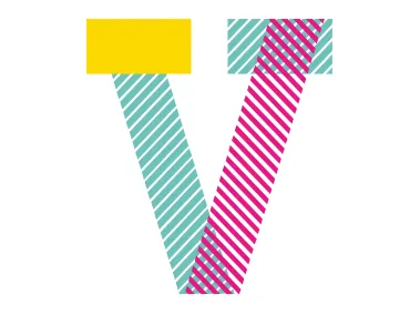 Linear Letter V Logo Template