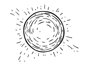 Linear Minimal Sun Logo Template