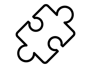 Linear Puzzle Shape Logo