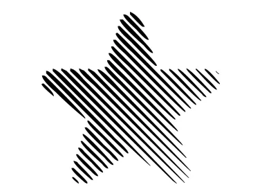 Linear Star Shape Logo Template