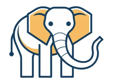 Linear SVG Elephant Logo Template