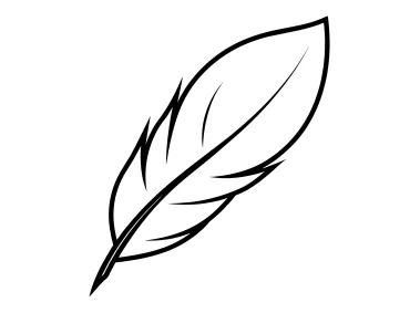 Linear SVG Feather Logo Template