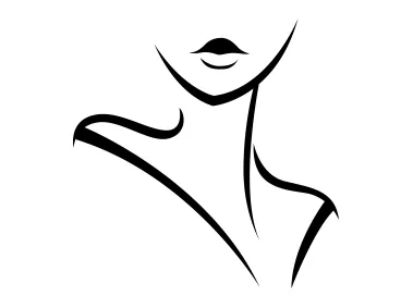 Linear Woman Face Logo Template