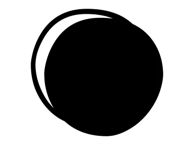 Lunar Eclipse Shape Logo Template