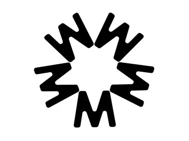 M Letters or W Letters and Star Logo Template