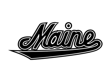Maine Black Bears Black Logo