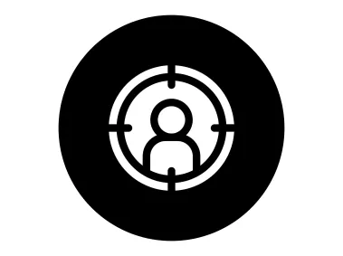 Man in the Middle of the Target Board Logo Template