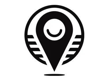 Map Pin in Circle Logo Template