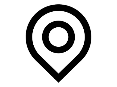 Map Pin Shape Logo Template