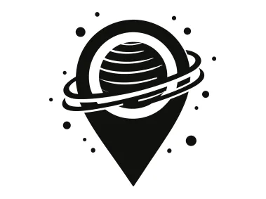 Map Pin Logo Template