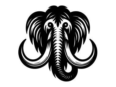 Mastodon Elephant Logo Template
