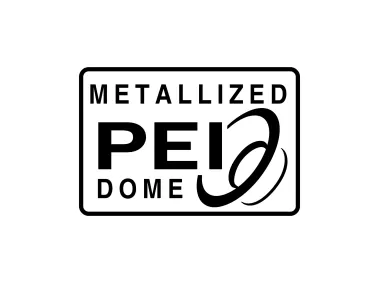 Metallized PEI Dome Logo